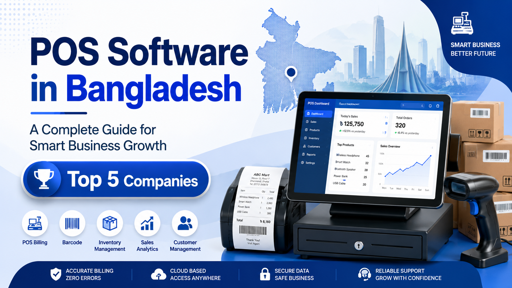 Best POS Software in Bangladesh 2026: Compare Top 5 POS Companies for Retail, Inventory, Billing & Business Growth 